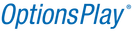small white OptionsPlay logo